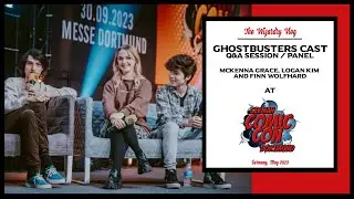 Ghostbusters Q&A Mckenna Grace, Finn Wolfhard and Logan Kim | German Comic Con Dortmund | 07-05-2023