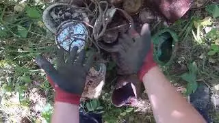 ПОИСК МЕТАЛЛОЛОМА В ЛЕСУ ВДОЛЬ ПОЛЯ. РАНЕЕ КОПАЛ, НО ВСЁ ЖЕ НАБРАЛ. МЕТАЛЛОКОП