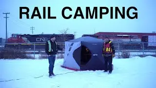 Urban Camping Beside Rail Line