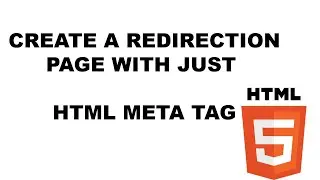 How to create a redirection page with just HTML meta tag