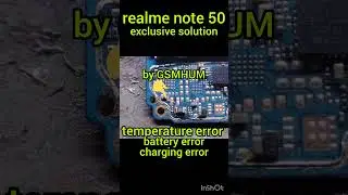 realme note 50 temperature error/battery error/charging error exclusive solution by gsmhum copyright