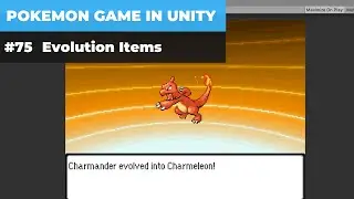 Make A Game Like Pokemon in Unity | #75 - Evolution Items