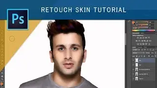 Photoshop Portrait retouch tutorial - Metallic skin