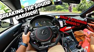 ZOOMING & “GLIDING” Through Long TUNNELS In My UNBEARABLY LOUD FBO Lexus RCF!!