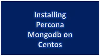 Installing Percona MongoDB Server on Centos