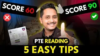 5 Easy Tips - PTE Reading Score Improvement 60 to 90 | Skills PTE Academic