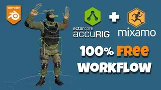 Easy Rigging and Animation using AccuRig & Mixamo