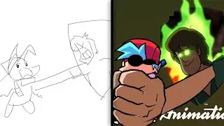The Shaggy Mod Extras: Chapter 5 cutscene - Storyboard VS final