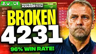 Flick's BROKEN 4-2-3-1 FM24 Tactic! | 96% Win Rate + Quadruple Won