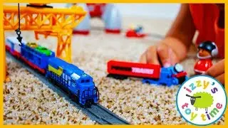 Toy Trains ! POWER TRAINS CRANE CITY SUPER SET