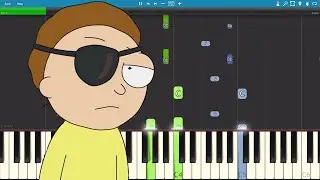 For The Damaged Coda Piano Tutorial - Evil Morty Theme - Rick & Morty - Blonde Redhead
