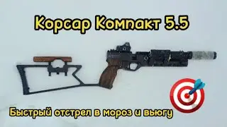 Быстрый отстрел из псп пистолета Корсар компакт 5.5 (калиматор) морозный ветер .