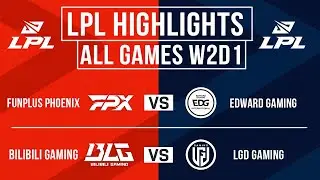 LPL Highlights ALL GAMES Week 2 Day 1 | LPL Summer Split 2024