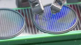 Diagnostics of microchips on a silicone wafer