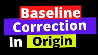 Baseline Correction In Origin | TUTORIAL