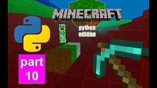 Minecraft in python (Ursina): trees with Perlin noise, and diamond axe - part 10