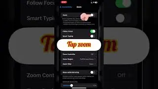 How to Fix iPhone Stuck in Zoom Model Unlock iPhone in Zoom Mode #shorts #shortvideo #ytshorts