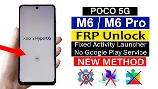 POCO M6/ M6 Pro 5G : Gmail Account Unlock - HyperOS (Latest Update) | Without pc