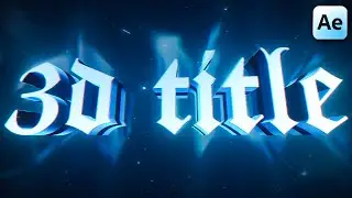 3D SPINNING TEXT/TITLE ANIMATION in After Effects (FREE TEMPLATE)