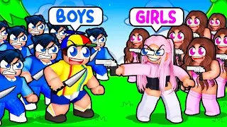 Playing BOYS vs GIRLS In MM2!