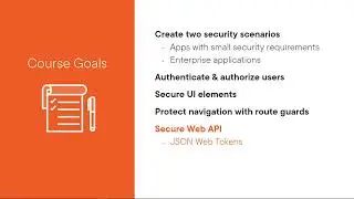 Angular Security Using .NET 5/6 and JSON Web Tokens Course Overview