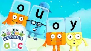 Alphablocks - Long Vowels: OU and OY! | Phonics | 