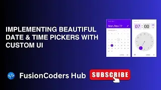 Flutter Tutorial: Implementing Beautiful Date & Time Pickers with Custom UI
