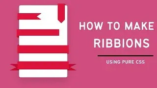 How to make Ribbion Shape using HTML & CSS only | Pure CSS Ribbion | Creating Ribbion Shapes in CSS