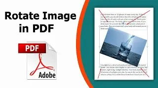 How to rotate image in pdf using Adobe Acrobat Pro DC 2022