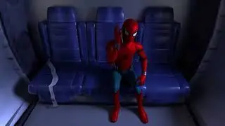 Blender Animation - Spiderman Ready to Sky Dive