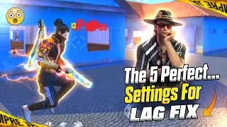 5 BEST SETTINGS FOR LAG FIX , PING FIX 📱🔥⚙️ TRY THIS FOR BETTER RESULTS I FREE FIRE MAX