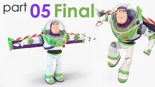 3Ds MAX Modeling Timelaplse [part 05] Buzz Lightyear TOY STORY