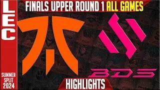 FNC vs BDS Highlights ALL GAMES | LEC Season Finals 2024 Upper Round 1 | Fnatic vs Team BDS