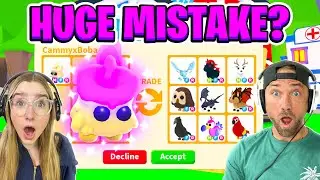 Did Cammy Make a HUGE Mistake? Trading The MEGA CUDDLY CANDLE in Adopt Me!