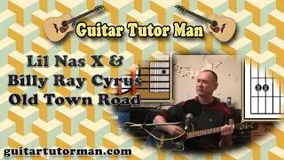 Old Town Road - Lil Nas X & Billy Ray Cyrus - Acoustic Guitar Lesson (easy)