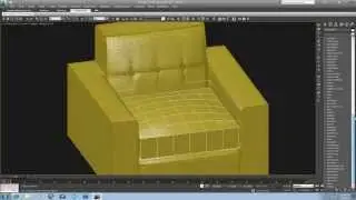 3ds Max Modeling: Fast Modeling of High Poly Furniture in 3ds Max