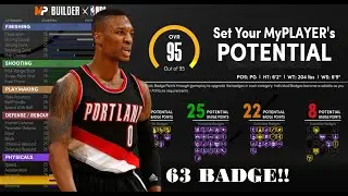 BEST POINT GUARD For REC/PRO AM (63 BADGES) DAMIAN LILLARD BUILD!! - 2K21 Next Gen