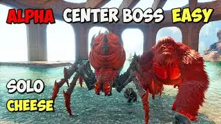 (ASA The Center) SOLO boss Fight on ALPHA | ARK Survival Ascended