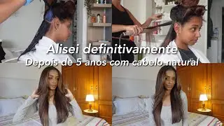 Alisei meu cabelo cacheado definitivamente depois de 5 anos cacheado | Fabíola Costa