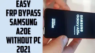 Frp bypass Samsung a20e || how to remove google verification from Samsung a20e (2022)