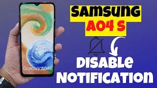 Samsung A04s Notifications ON/OFF || Disable Notification