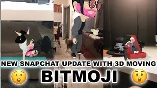 NEW Snapchat Update Comes With 3D Moving Augmented Reality Action Bitmojis (8-14-17)