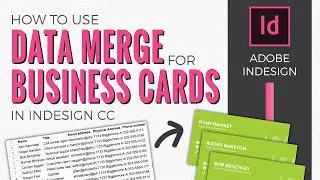 How to make business cards from a spreadsheet with data merge in Adobe InDesign