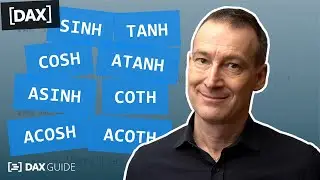 SINH, COSH, ASINH, ACOSH, TANH, ATANH, COTH, ACOTH - DAX Guide