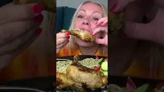 мукбанг кура нога #mukbang #курицатушеная #еда #мукбанг