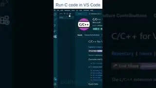 Run C Code in VS Code.