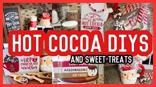 THE CUTEST HOT COCOA DIY DECOR | HOT COCOA STATION DIY AND SWEET TREATS YOU AND YOUR KIDS WILL LOVE!