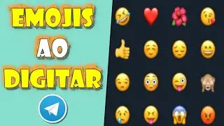 EMOJIS ao DIGITAR no Telegram Desktop