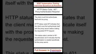 API Testing : HTTP Status Code : 407 : Proxy Authentication Required