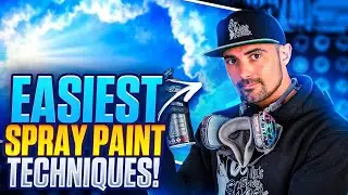 How to paint a sunrise and clouds with spray paint
